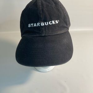 Starbucks black adjustable baseball cap